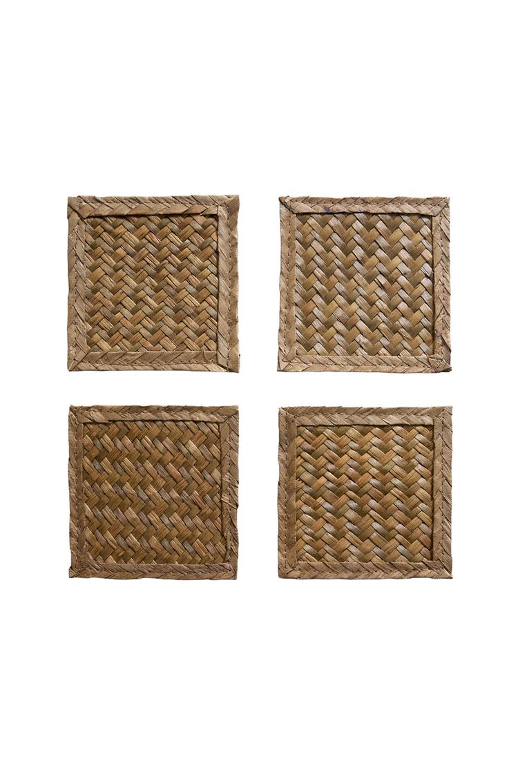 PACK DE BASES PARA COPOS EM ERVA MARINHA (PACK DE 4)