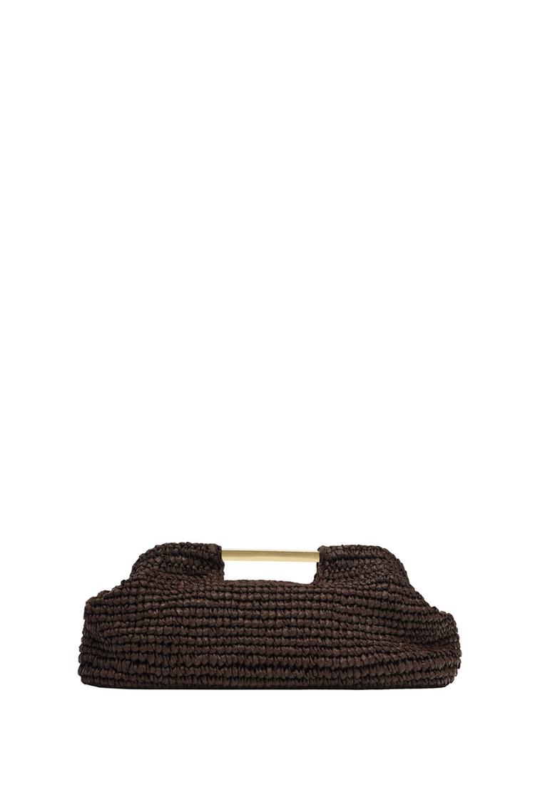 BOLSA CLUTCH COM CORPO TRANÇADO