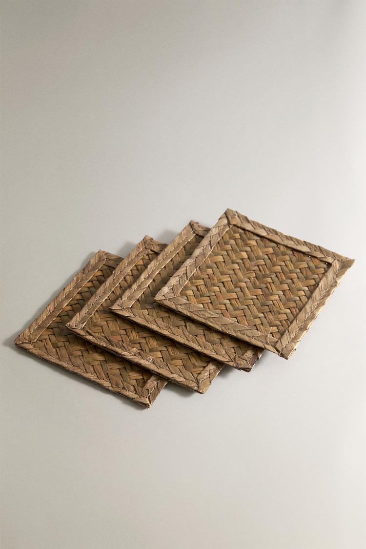 PACK DE BASES PARA COPOS EM ERVA MARINHA (PACK DE 4)