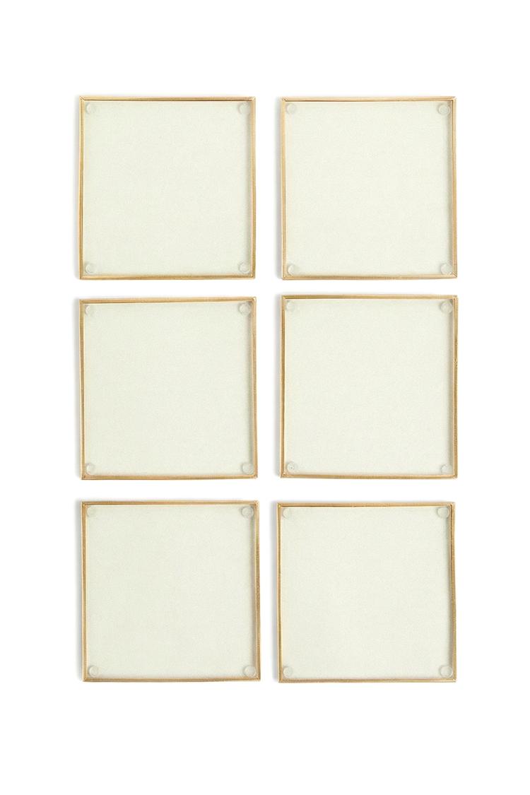 CONJUNTO DE BASES PARA COPOS EM METAL E VIDRO (PACK DE 6)